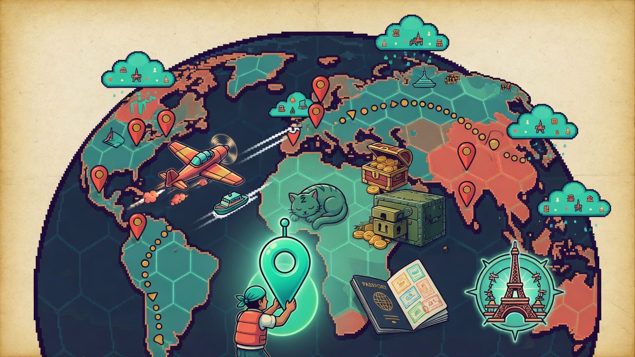 One map. Explore, discover, collect, and battle.